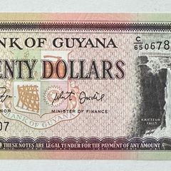 Guyana 20 Dollars Banknote