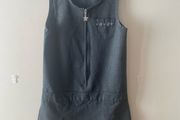 M&amp;S grey pinafore (as new) age 7-8
