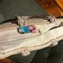 Capelli Straworld Straw Art Bag - Embellished with Shells, Beach Material, Flip Floos etc - see photos Image 10