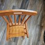 Mini ocking chair kids vintage pine solid piece Image 6