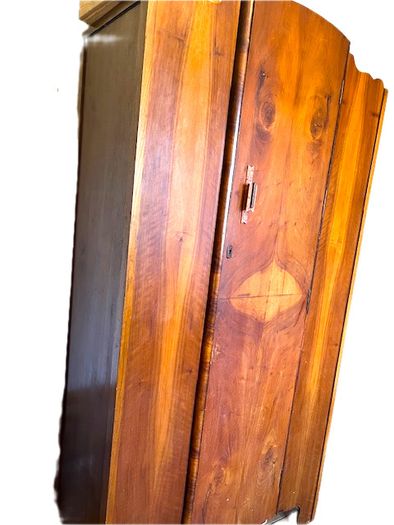Mid-century art deco wooden wardrobe