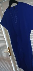 Royal blue knee length dress