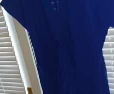 Royal blue knee length dress