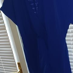 Royal blue knee length dress