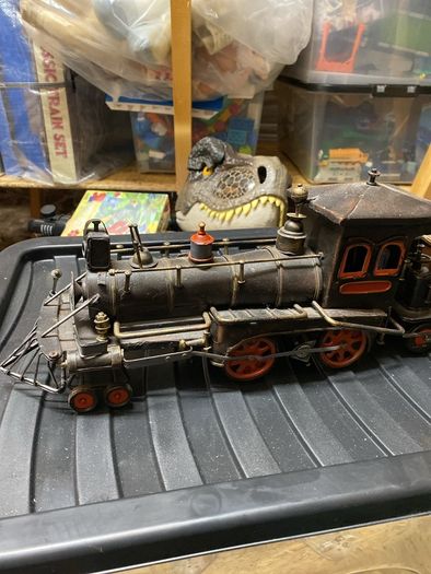 metal train ornament