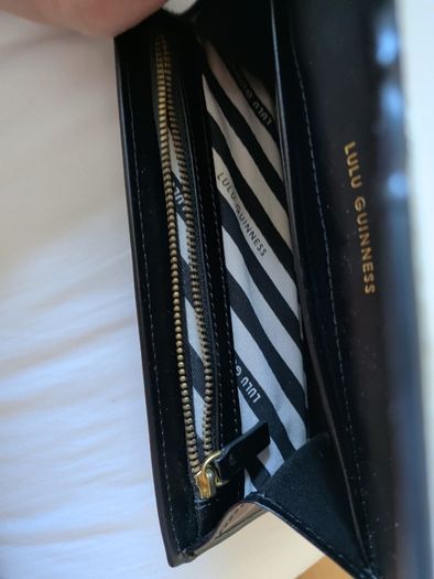 Designer Lulu Guinness Leather Continental Wallet