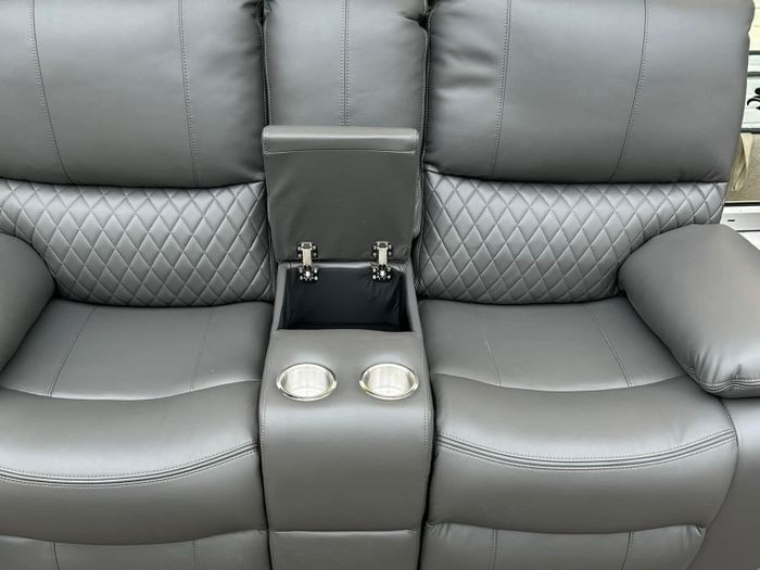 3+2 Rita Dark Grey Manual Recliner Sofa Set