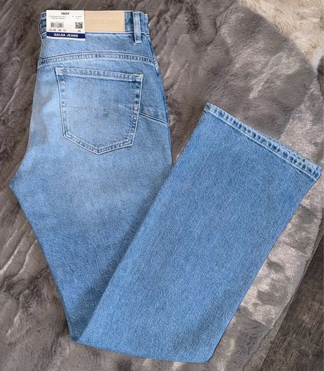 Salsa Jeans Light Blue Wash Faith Push In Bootcut W32 L30 With Tags