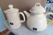 Set Of 2 Beige Tea  And Coffee Pot  St. Michael's House Pottery Dublin