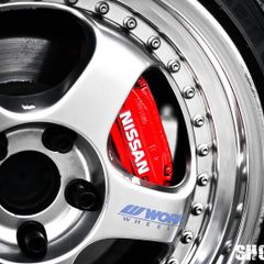 Work meister alloy wheel decal / stickers