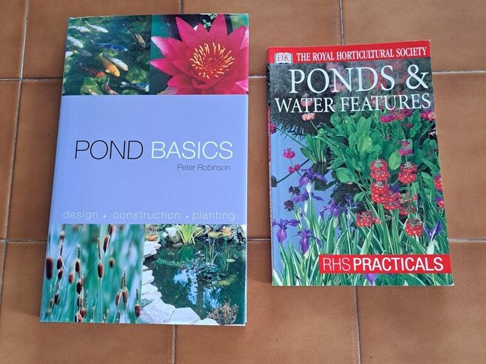 Two gardening books about ponds