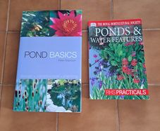 Two gardening books about ponds