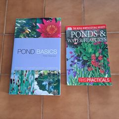 Two gardening books about ponds