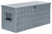 Aluminium Box 90.5x35x40 cm Silver