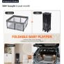 Foldable Baby Playpen with Mat Image 5