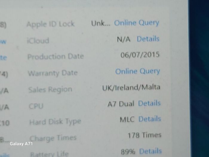 Apple Ipad Air 1st, 16GB, Space Grey, 89% Battery Life, Activation Lock, in excellent cosmetic condition
