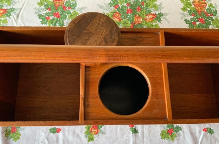 Vintage Jens Quistgaard Picnic Box with Ice Bucket Teak Mid Century