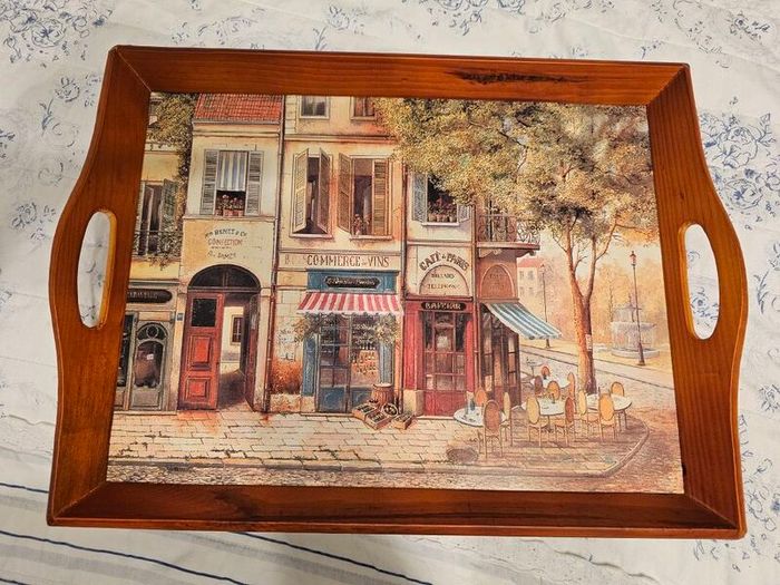 Vintage Pimpernel Parisian Scenes Lap Tray NEW