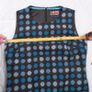 Boden Blue Black Retro Polka Dot 100% Wool Sleeveless Shift Mini Dress 10UK/38EU Image 9
