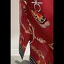 dress Bnwt Zara burgundy scarf print shirt dress with side slits small Image 8