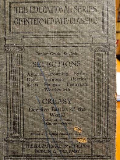 The Educational Series Of Intermediate Classics. Antique Hardback In Fair Condition.  See Photos For Same.