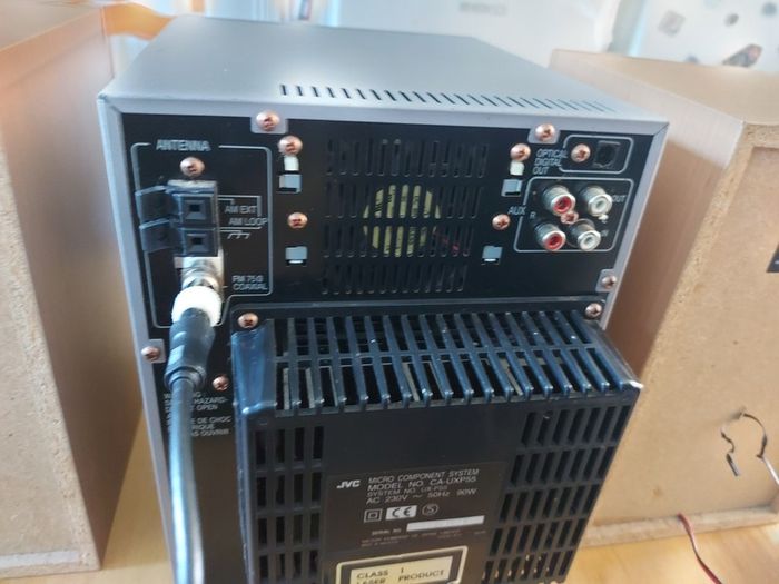 JVC Micro Component System, Model No. CA-UXP55, and 2 JVC Speakers, SP-UXP55, Radio, Tape and CD, in excellent cosmetic condition