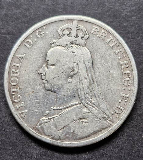 1890 United Kingdom 1 Silver Crown