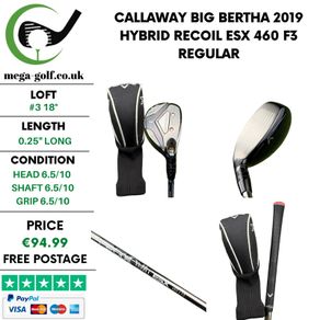 Callaway Big Bertha 2019 Hybrid / #3 18 Degree / Recoil ESX 460 F3 Regular