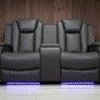 2 Seater Ashbyrne Electric Leather Recliner Sofa Image 8