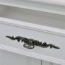 Wooden Cabinet with 2 Doors 1 Drawer White Image 8
