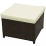 8 Piece Garden Lounge Set with Cushions Poly Rattan Brown Image 5