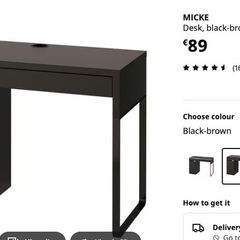 Study desk and chair