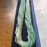 Vintage 1980s Multistrand Green Seed Beads Necklace Image 2