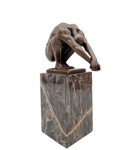 Milo (1910-1978) The Diver - Bronze, Marble, Signed