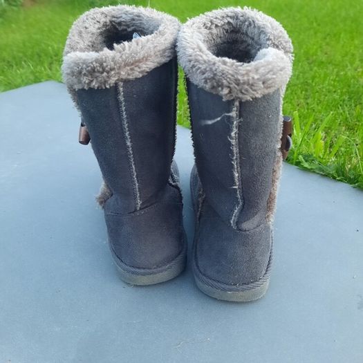 Grey boots girls size 1UK