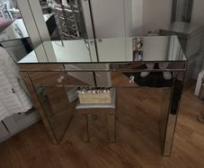 Mirrored console table