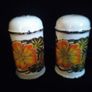 Midwinter , salt & pepper shakers, Stonehenge, Nasturtium, 1970s pottery, 1970s tablewear Image 8