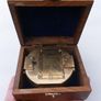 Vintage Stanley London Brunton  Brass Nautical Compass with Wooden Box Image 8