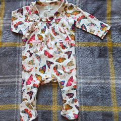6-12m, With Tags Powell Craft Butterfly Collared Romper