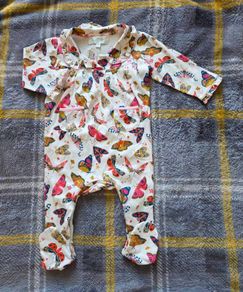 6-12m, With Tags Powell Craft Butterfly Collared Romper