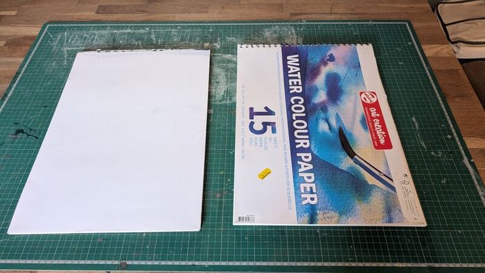 Used art supplies