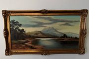 Large Original Oil Painting by Wendy Reeves (b. 1944) - Scottish Highland Landscape
