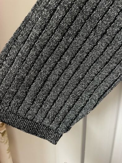 Bnwt grey sparkle dress with short sleeves size large (12)