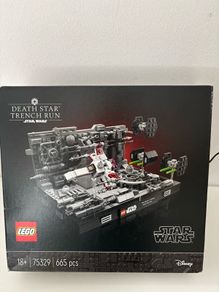 lego Death Star trench run diorama 75329