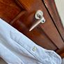 Massimo Dutti long sleeve white polo shirt Image 8