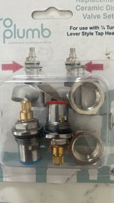 Replacement ceramic disc valve set