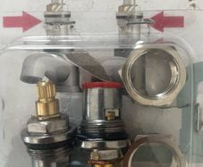 Replacement ceramic disc valve set