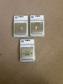 3X BG Electrical Double Light Switch