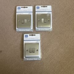 3X BG Electrical Double Light Switch