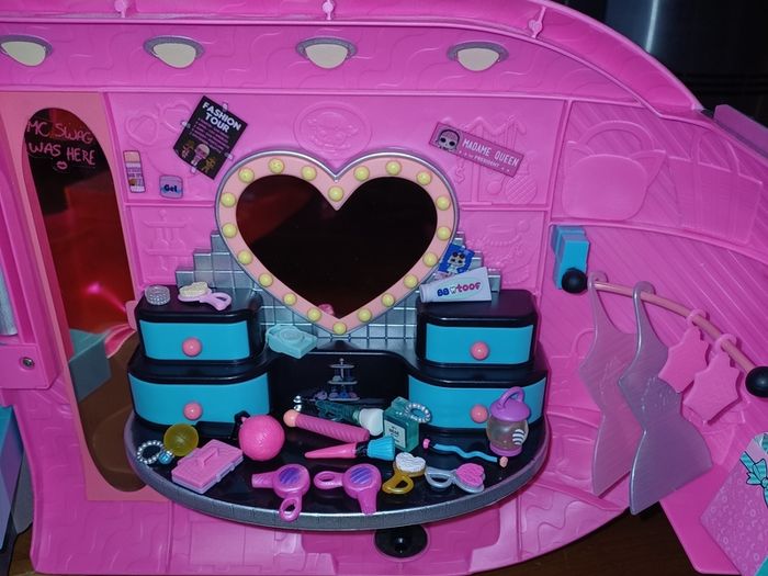 lol camper van with accessories and dolls